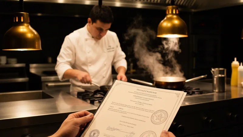 Les certificats professionnels en cuisine